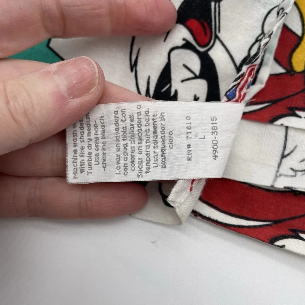 VTG  Bugs Bunny Looney Tunes Warner Bros.1993 SPORTS  FABRIC‎ Curtain 44 